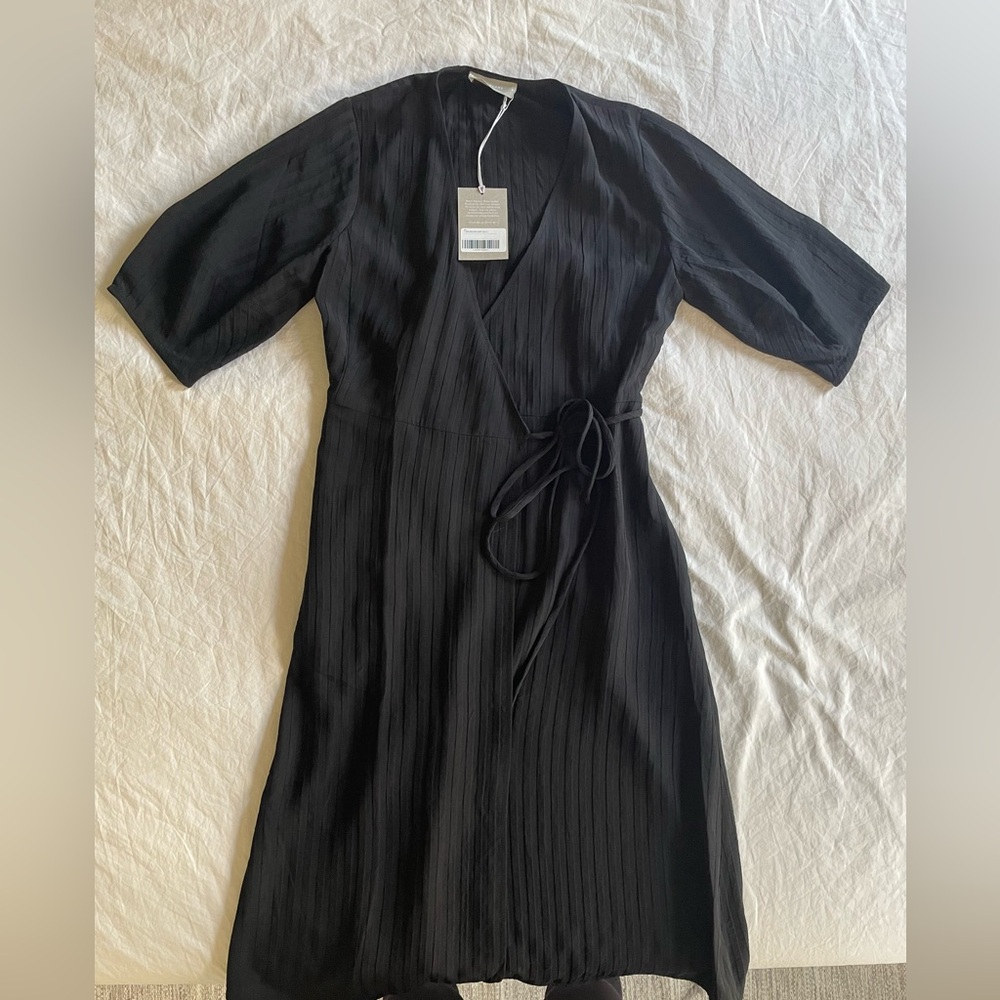 Everlane Black Wrap Dress